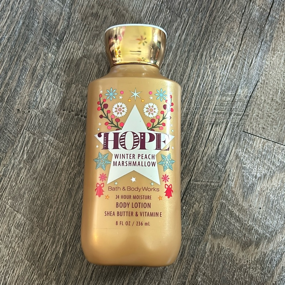 Winter peach marshmallow lotion